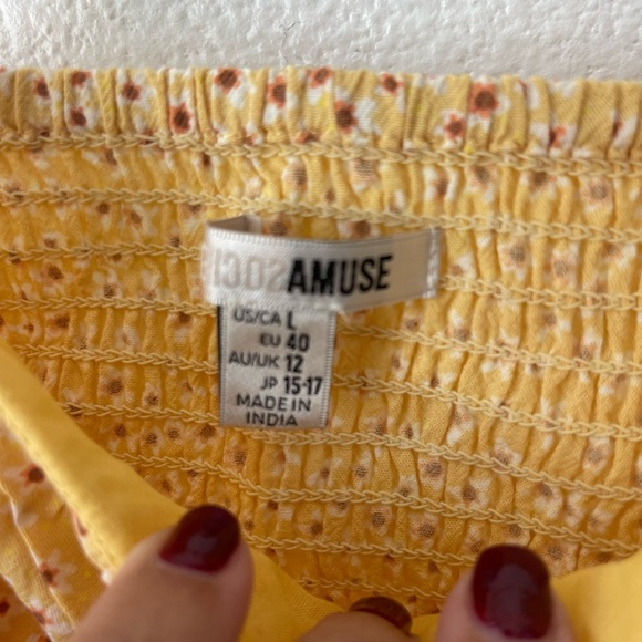 AMUSE SOCIETY REVOLVE Louise Woven Tank in Baked Clay - Picture 9 of 14